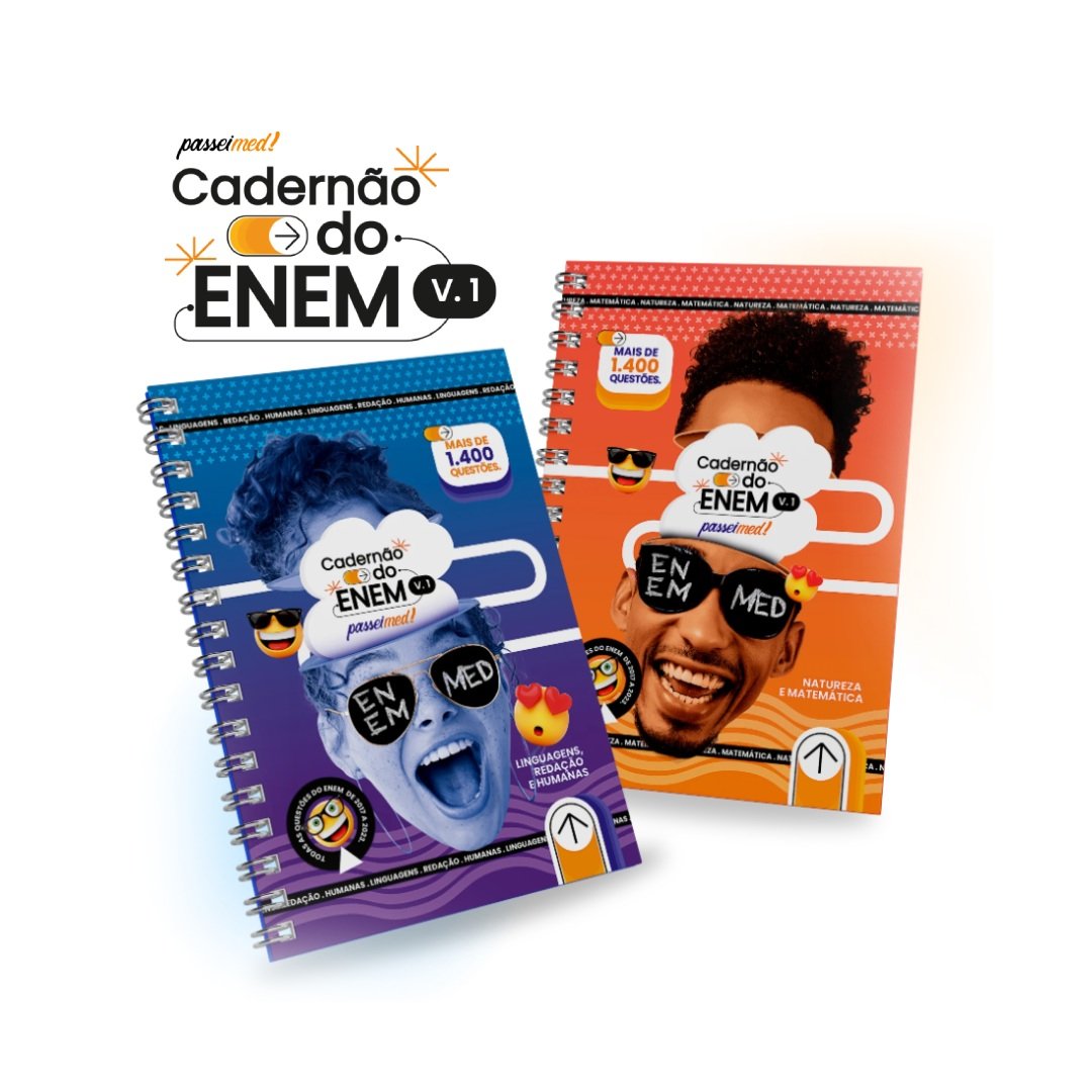 2 cadernoes enem passeimed