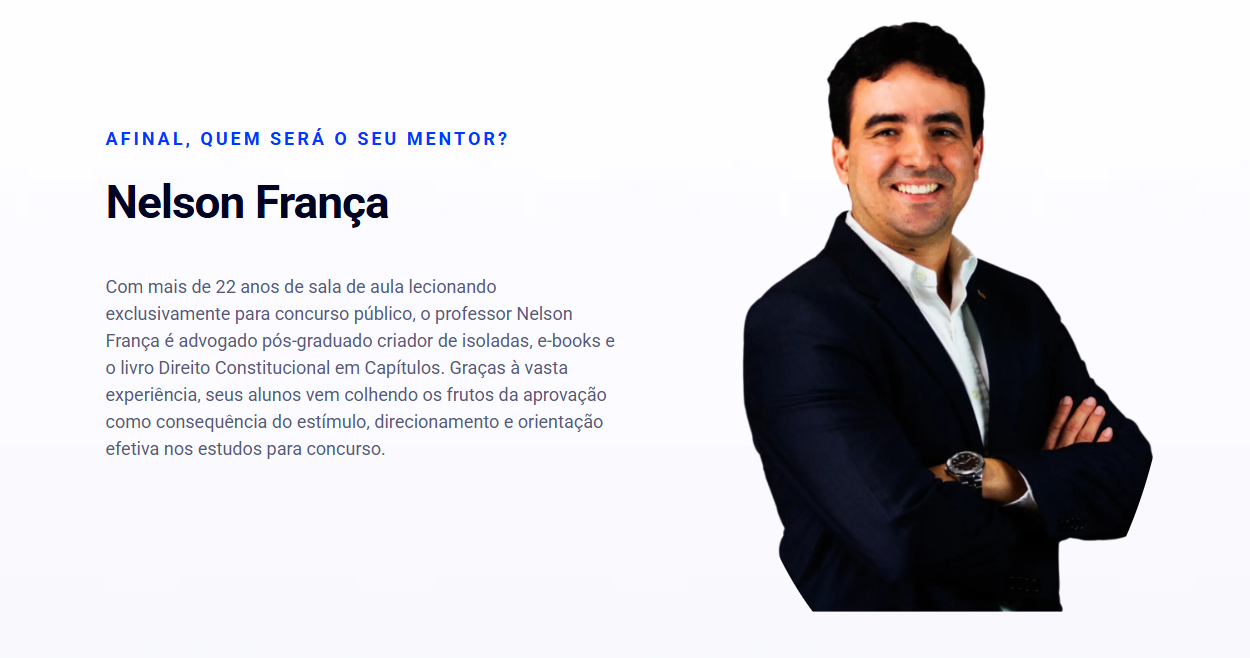 "Superando Barreiras nos Concursos: Nelson Luiz de França Neto e a Mentoria Aprovação Tribunais"