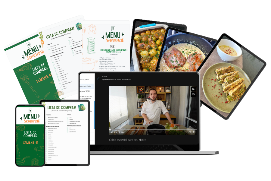 Plano de refeições semanais com Chef Victor Eymael: organização e praticidade na cozinha