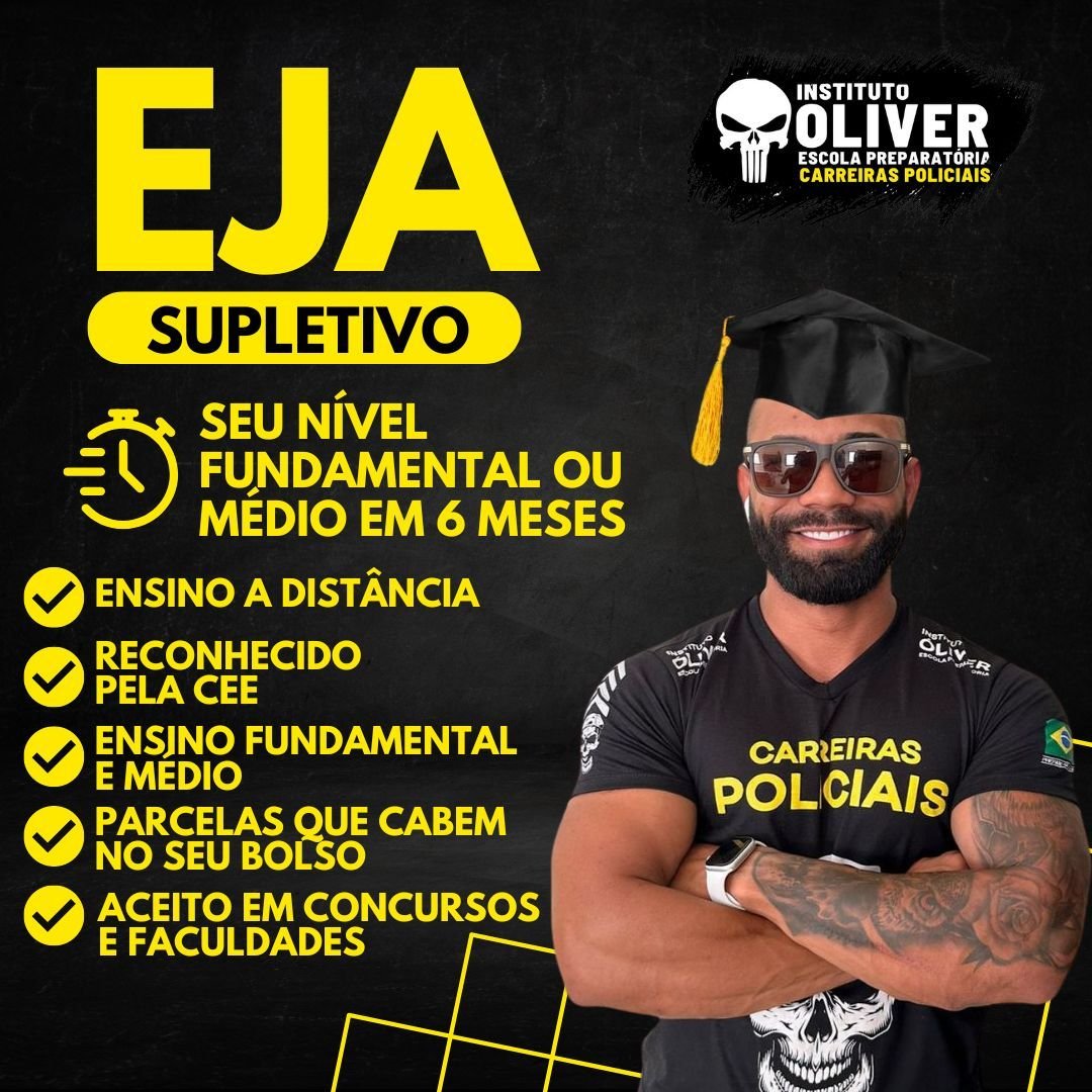 Curso EJA Supletivo Instituto Oliver: Supletivo EAD para Ensino Fundamental e Médio em 6 Meses