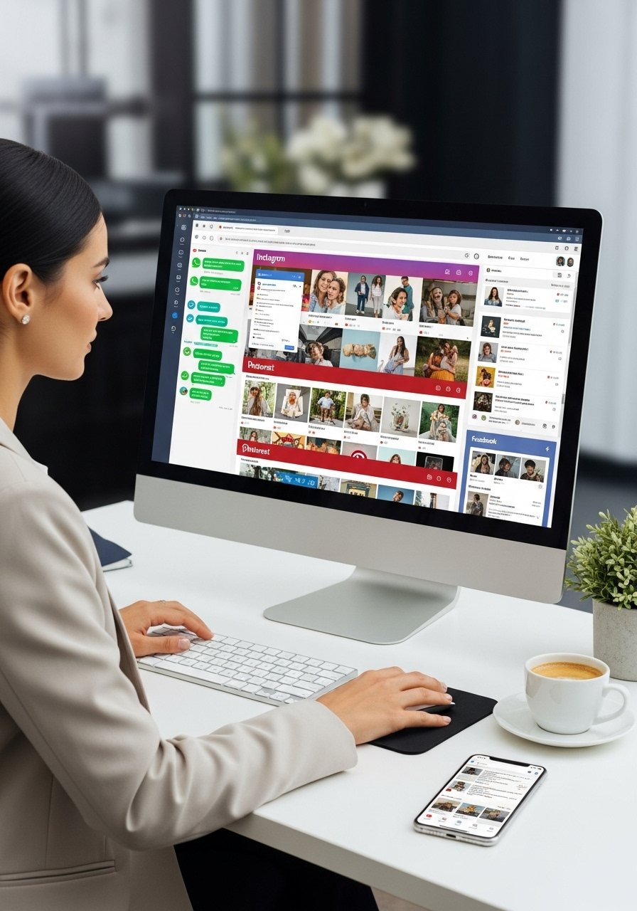 Como eu uso o ZapPost para gerenciar 5 perfis diferentes sem ficar louco: Meu workflow detalhado