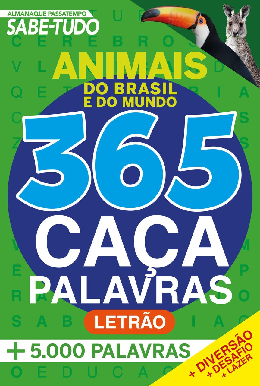 Almanaque Passatempos Sabe-Tudo 365 Caça-Palavras – Animais do Brasil e do Mundo | On Line Editora | eBookPDF