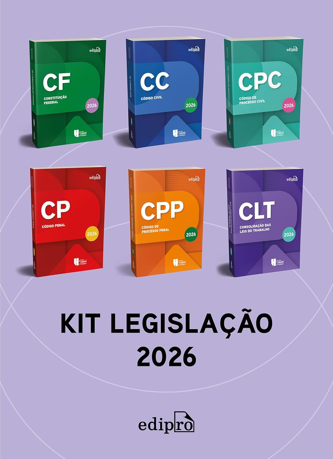 Kit Legislação 2026 - Edipro | Vade Mecum Compacto