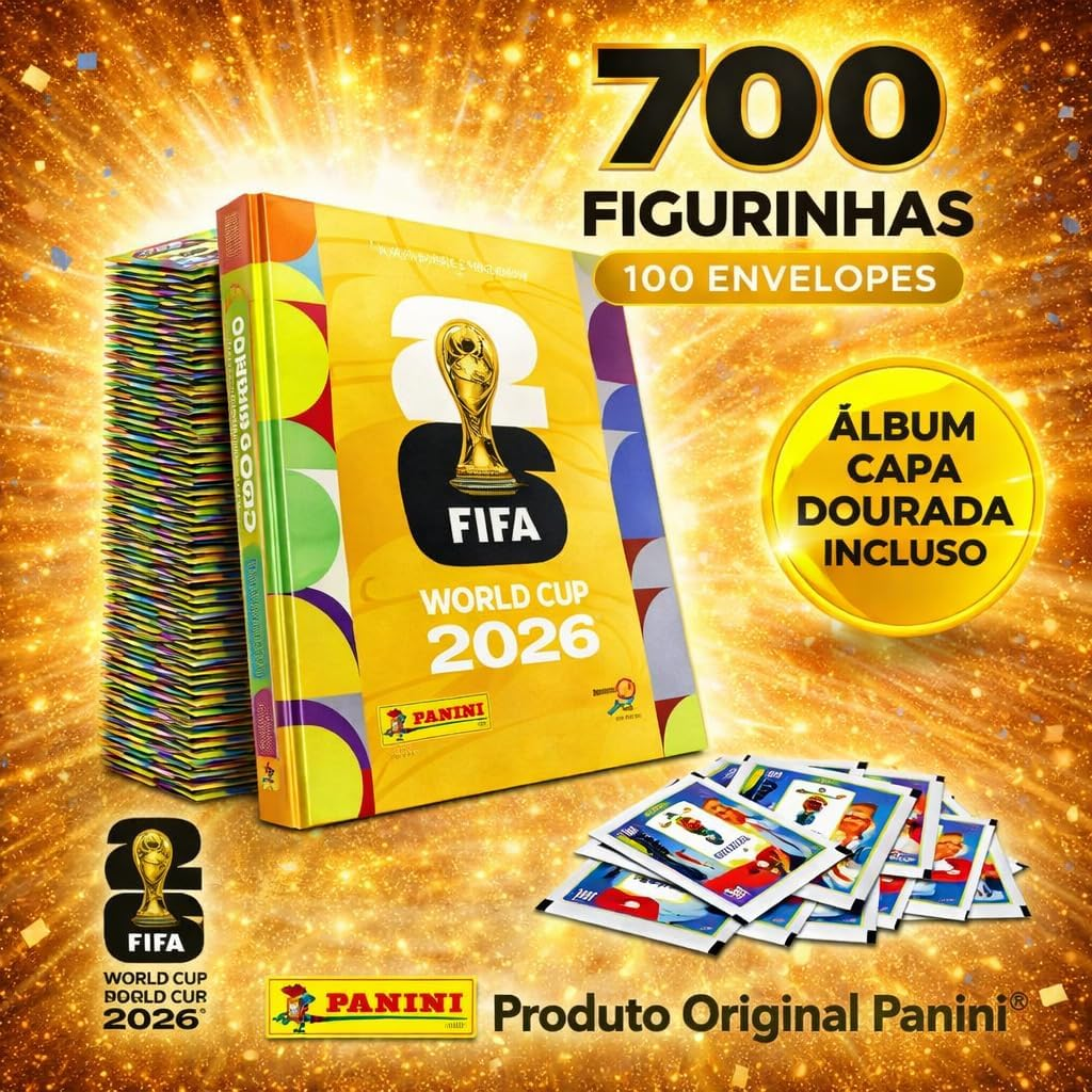 Álbum Copa do Mundo 2026 Ouro + Figurinhas | EbookPDF