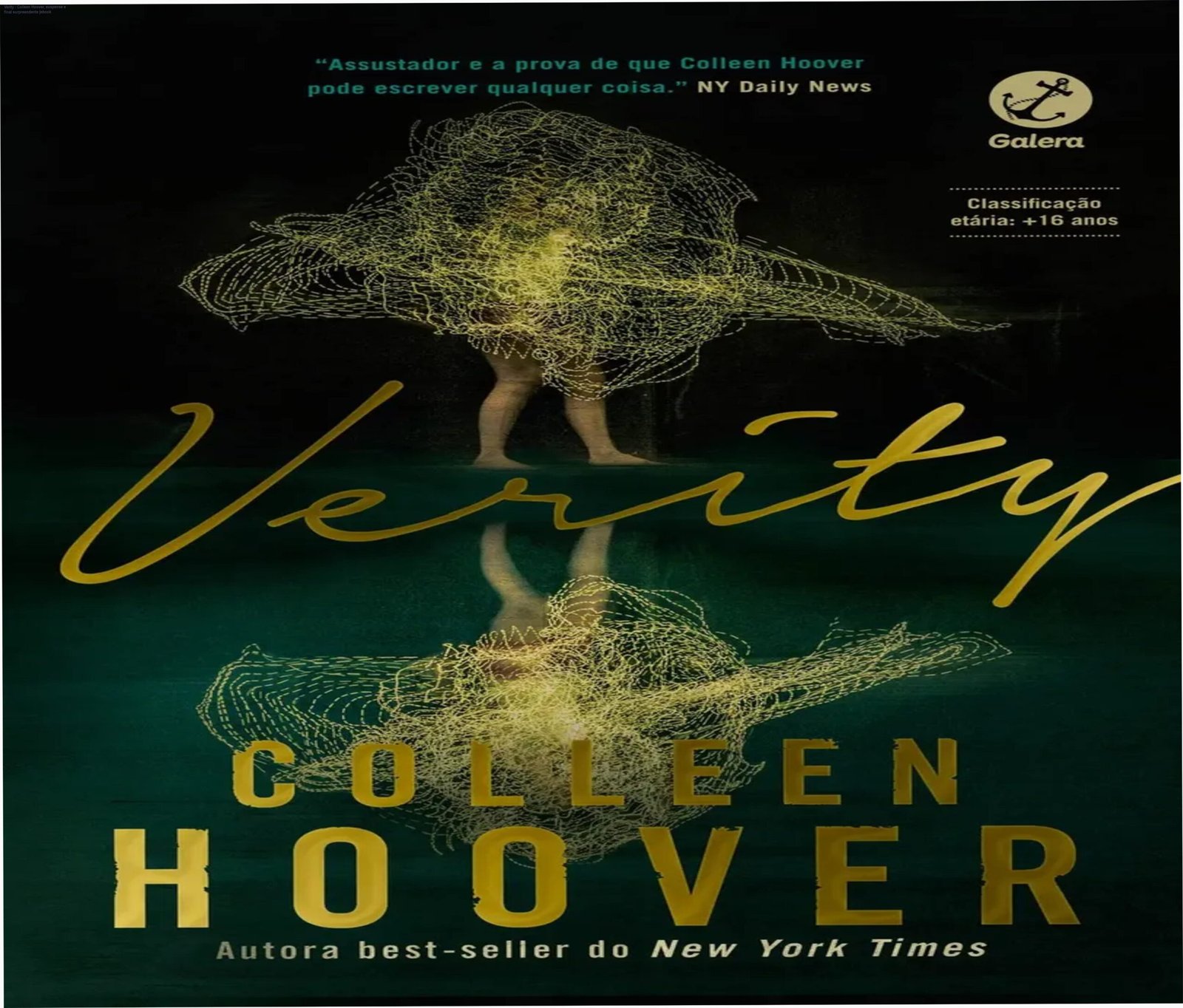 Capa do livro Verity de Colleen Hoover, thriller psicológico ambientado em mansão sombria