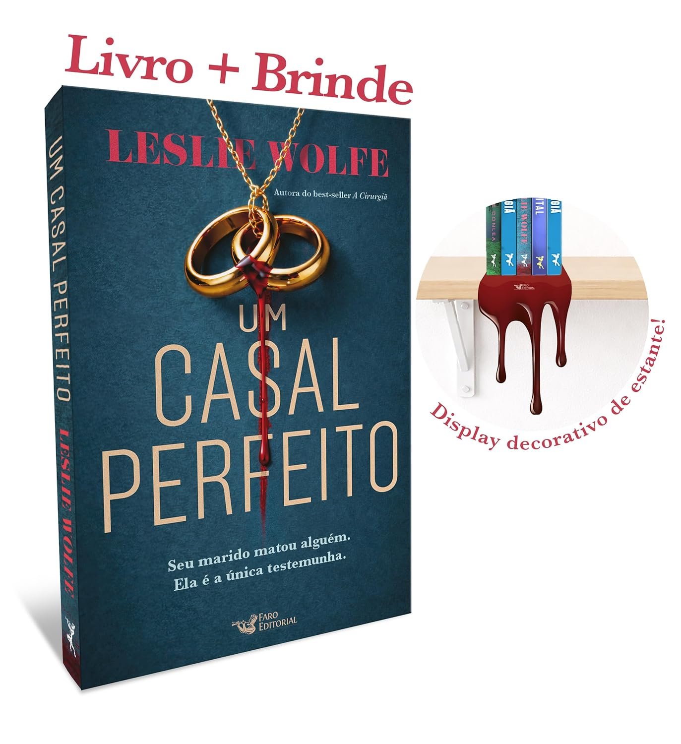 Capa do livro Um Casal Perfeito, thriller de Karin Slaughter, com casal em cena de suspense e recomendação