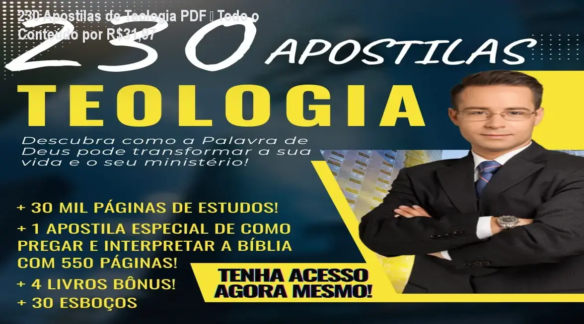 230 apostilas de teologia em pdf bonus e brindes 1