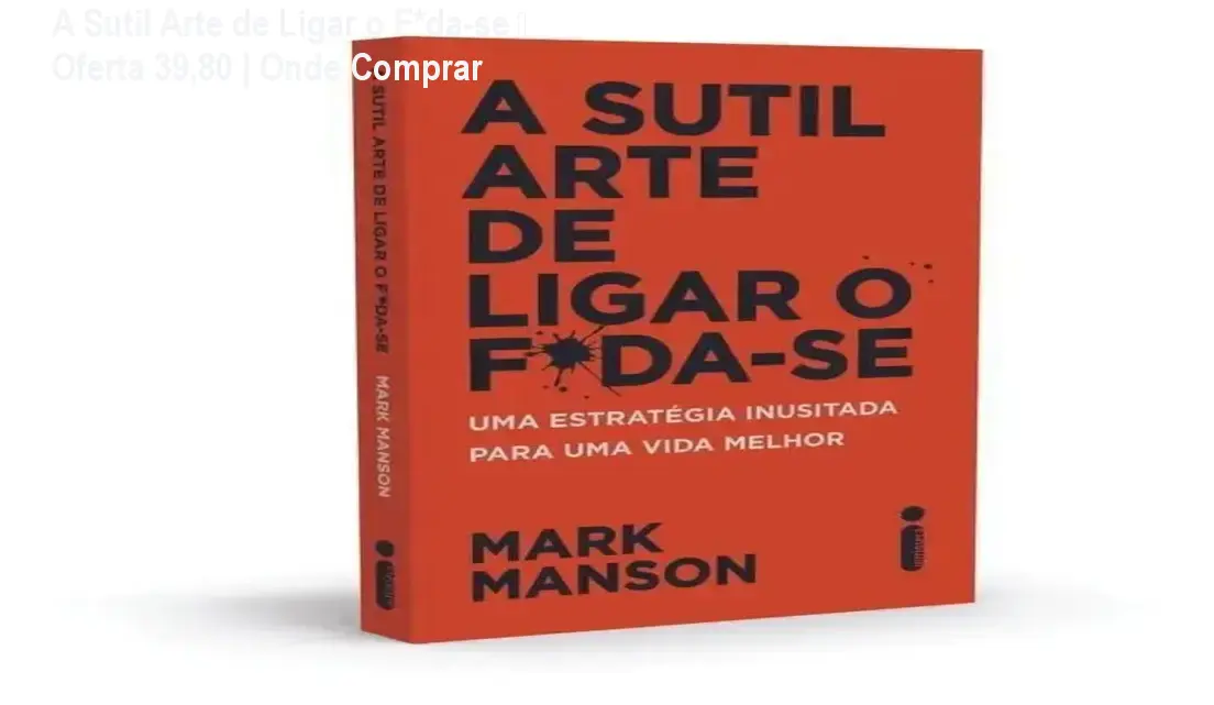 a sutil arte de ligar o foda se capa promocional 1