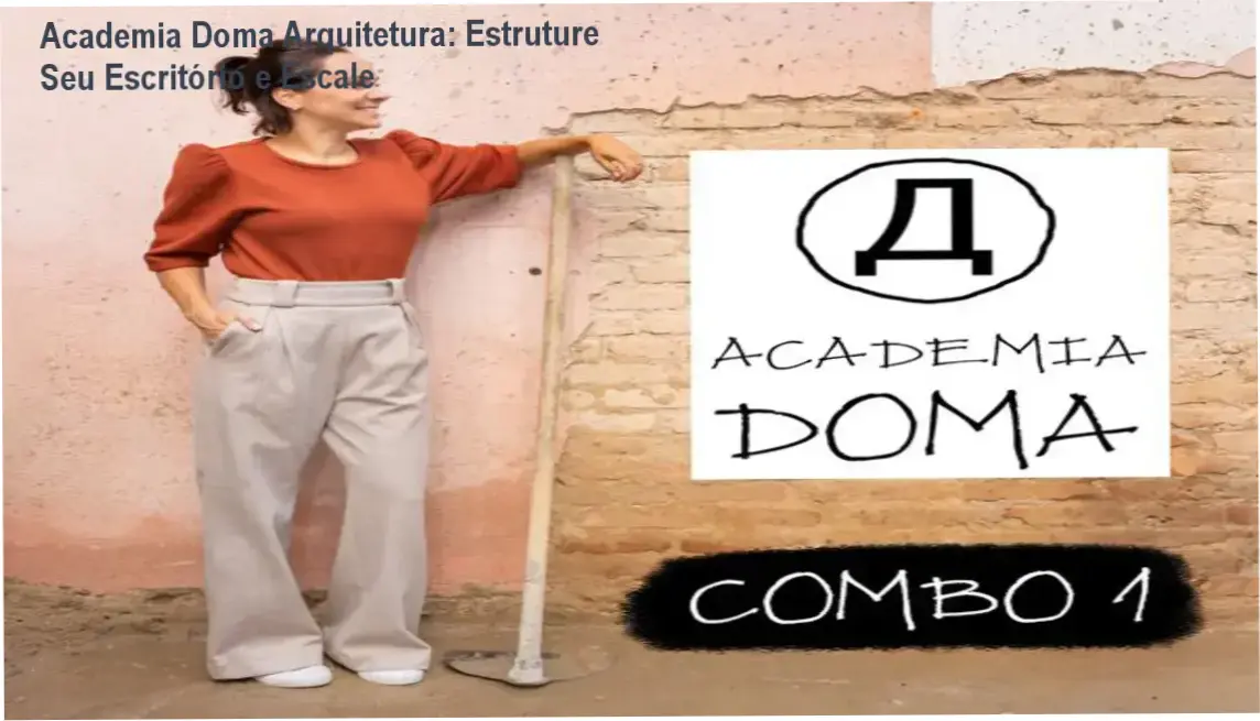 Imagem mostrando a estrutura organizacional do escritório de arquitetura usando o método da Academia Doma
