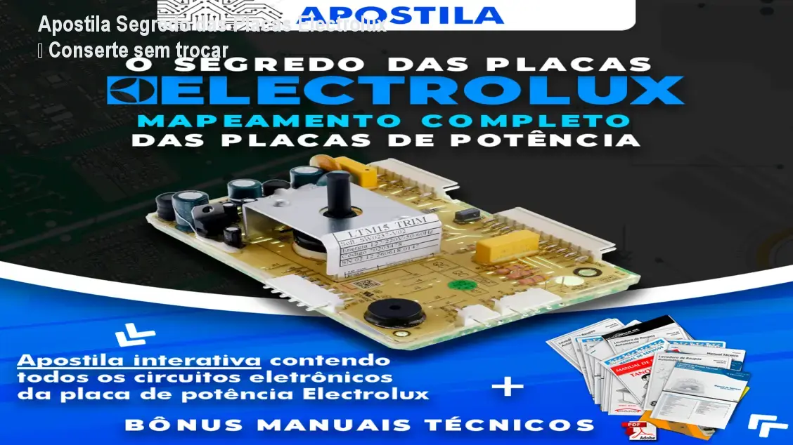 apostila segredo das placas electrolux 1