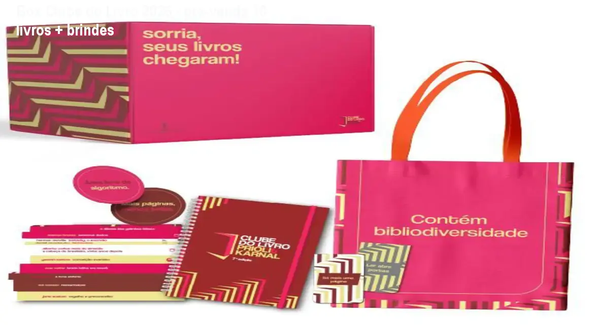 box clube do livro 2026 10 livros brindes pre venda 1