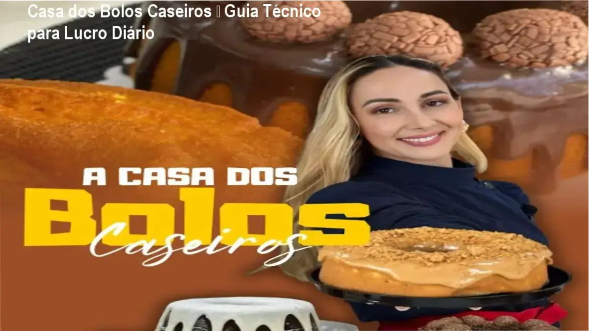 Casa dos Bolos Caseiros – Guia Técnico para Lucro Diário