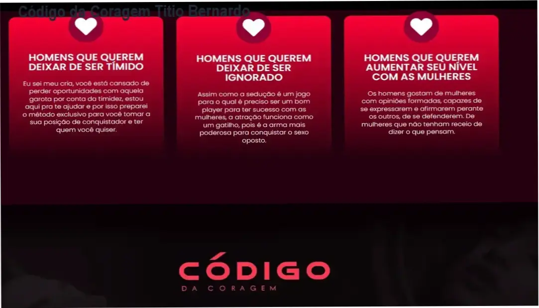 Código da Coragem Titio Bernardo