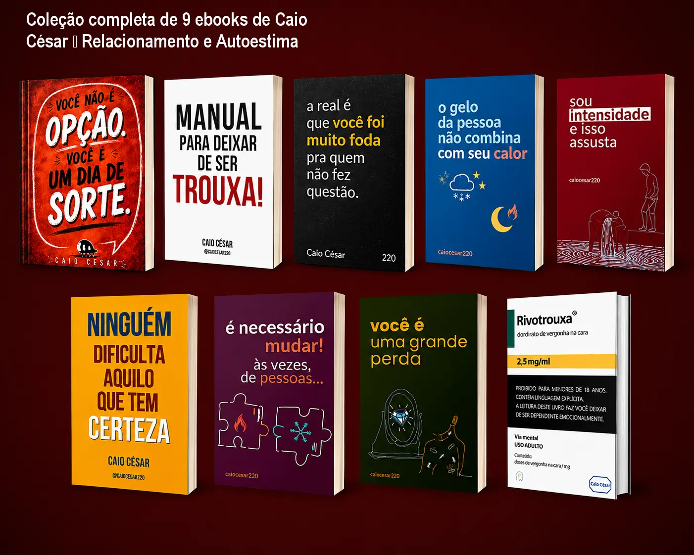 colecao completa 09 livros todos os livros de caiocesar220 1