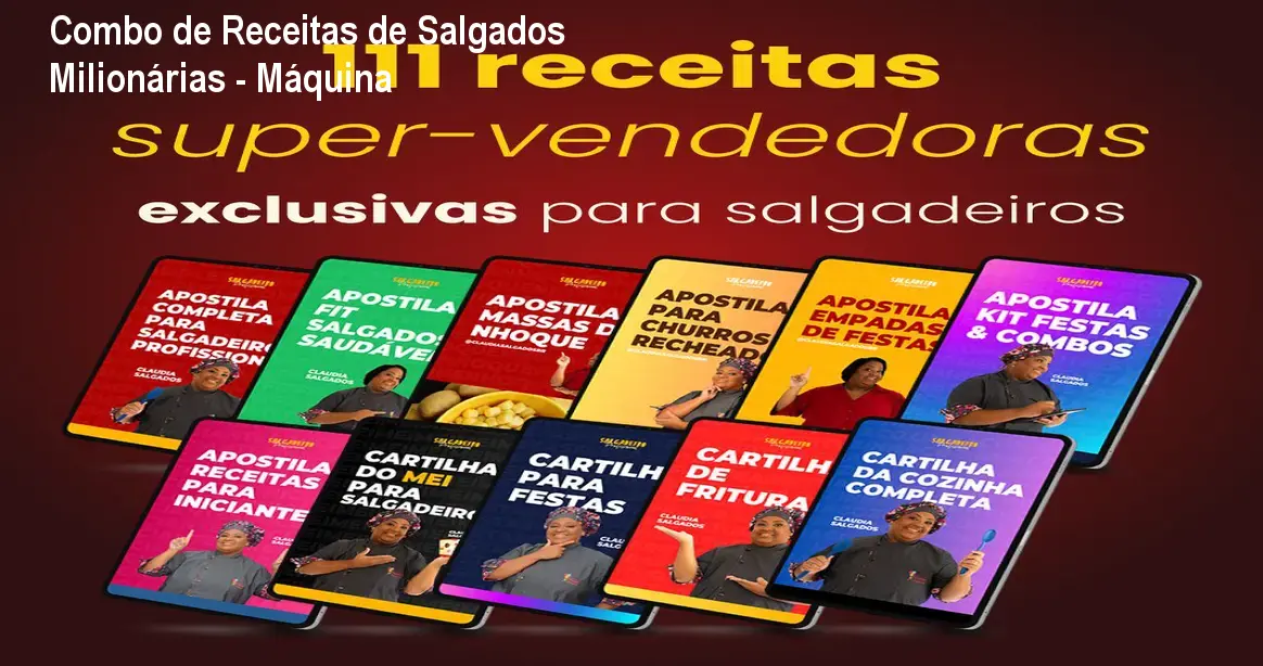 combo de receitas de salgados milionarias 1