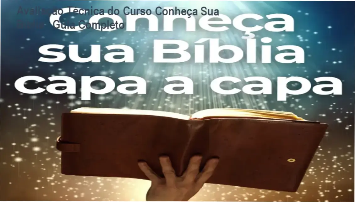 Imagem mostrando a capa do curso Conheça Sua Bíblia com destaque para suporte via WhatsApp e manual de questões difíceis