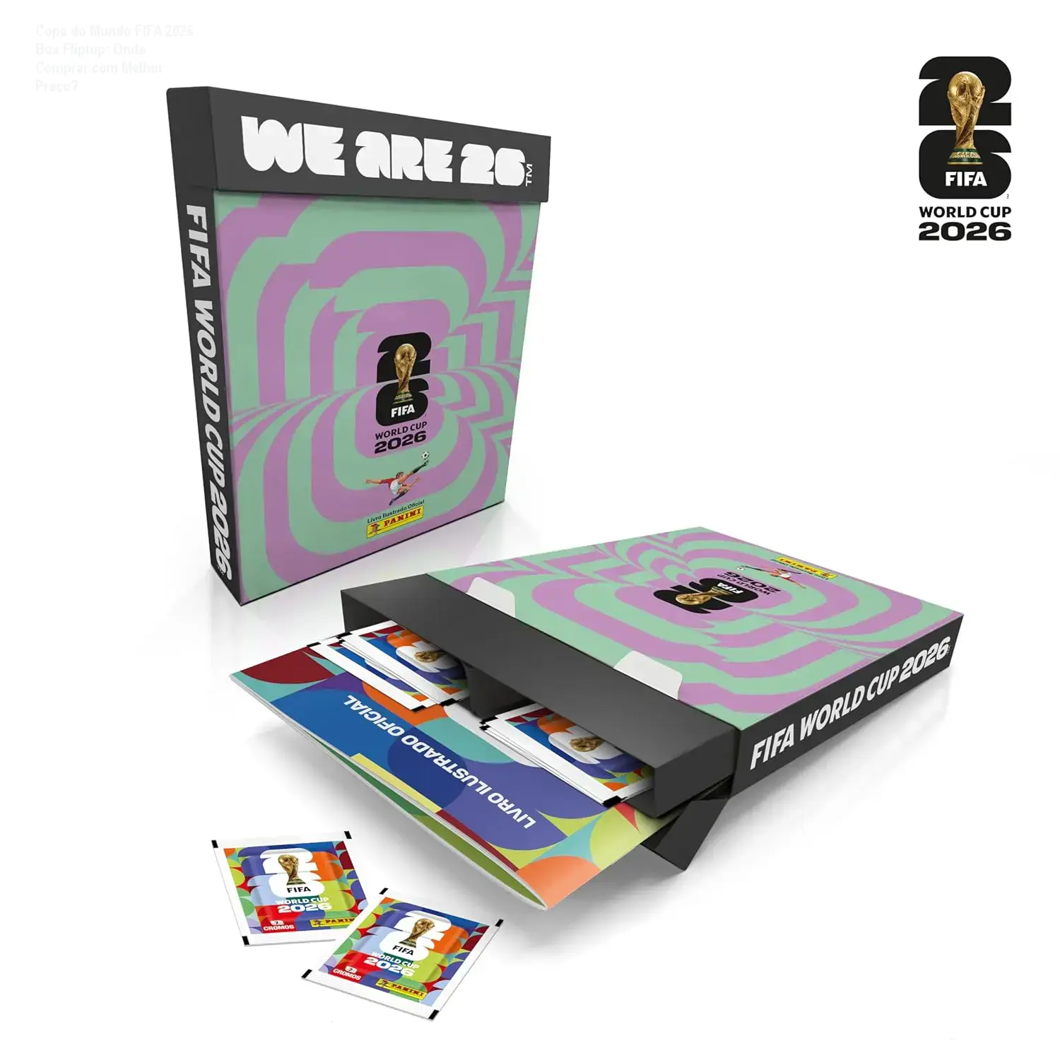 copa mundo fifa 2026 box fliptop album brochura 1