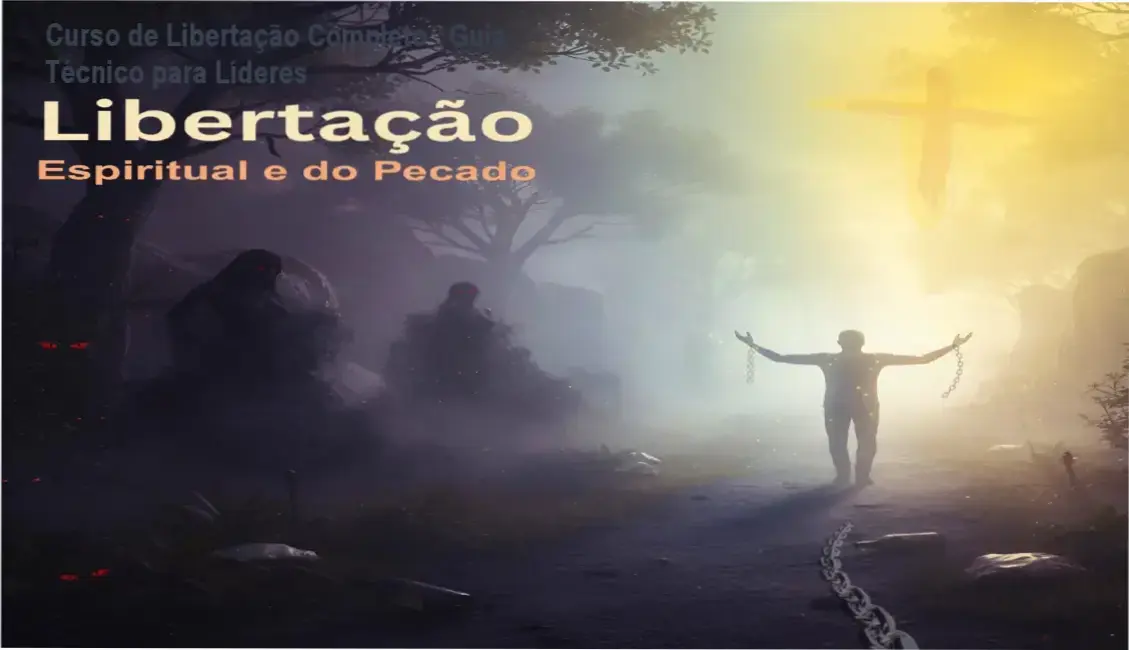 Imagem do Curso de Libertação Completo do Pastor Juliano Medeiros, mostrando aulas em estilo documentário