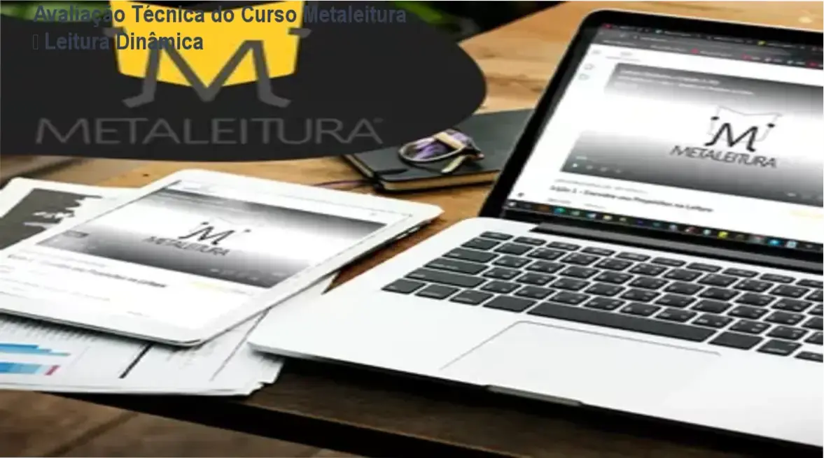 Tela do curso Metaleitura mostrando módulos de leitura dinâmica e técnicas de memorização