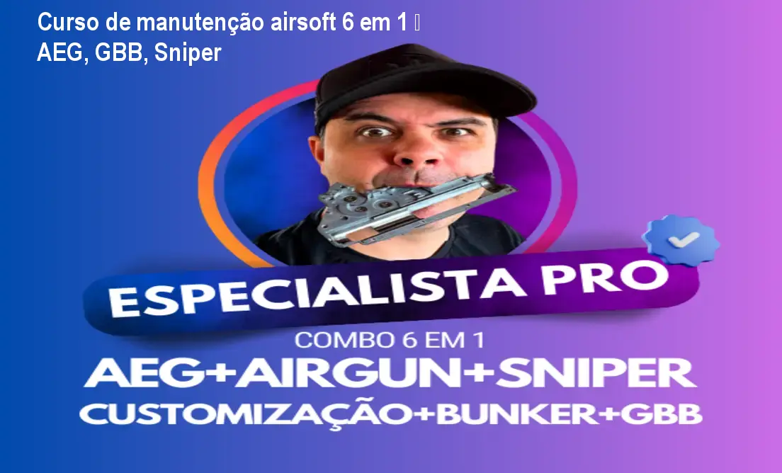especialista pro combo 6 em 1 manutencao em aeg e aep gbb sniper custom bunker airgun 1