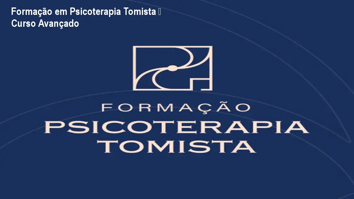 formacao em psicoterapia tomista 1