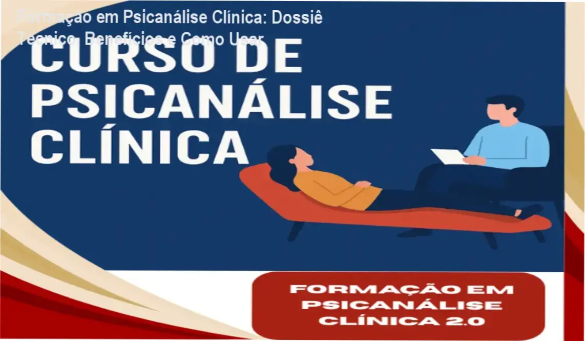 Imagem ilustrativa da Formação Profissional em Psicanálise Clínica com detalhes de módulos e carga horária