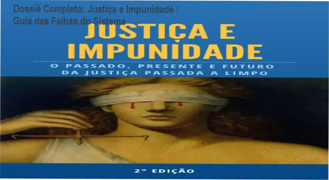 Análise visual das falhas do sistema de justiça e impunidade no Brasil
