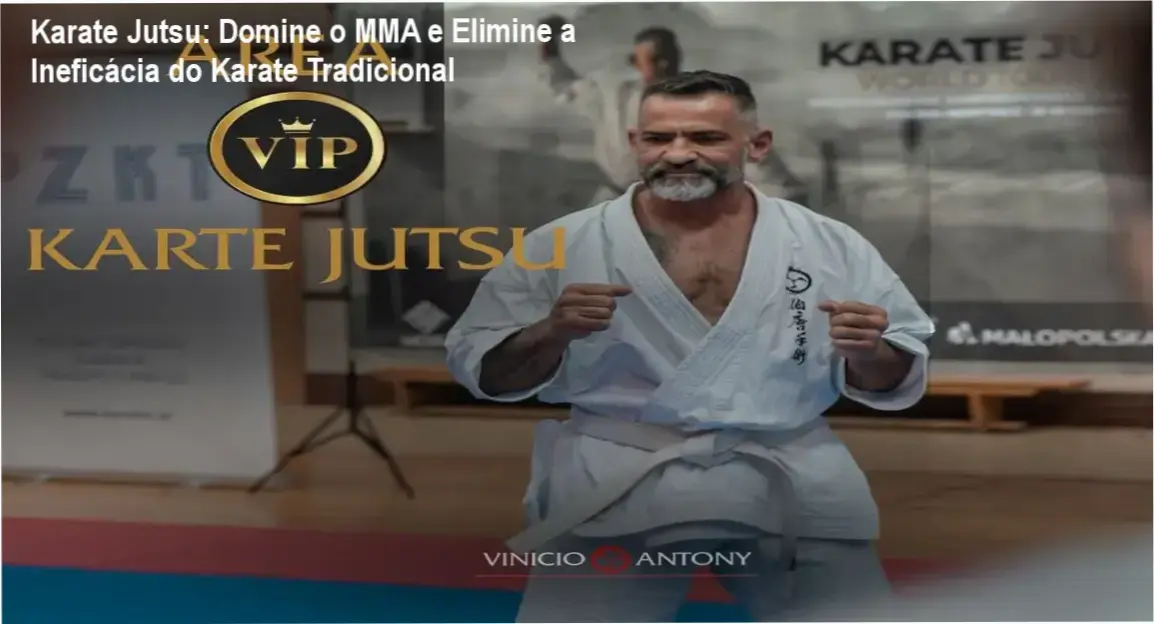 Instrutor Vinicio Antony demonstrando técnicas de Karate Jutsu aplicadas ao MMA