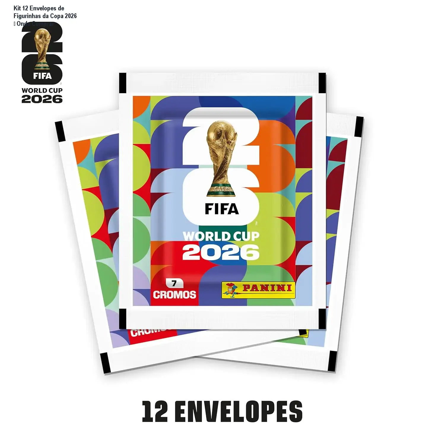 kit 12 envelopes figurinhas copa 2026 panini 1 1