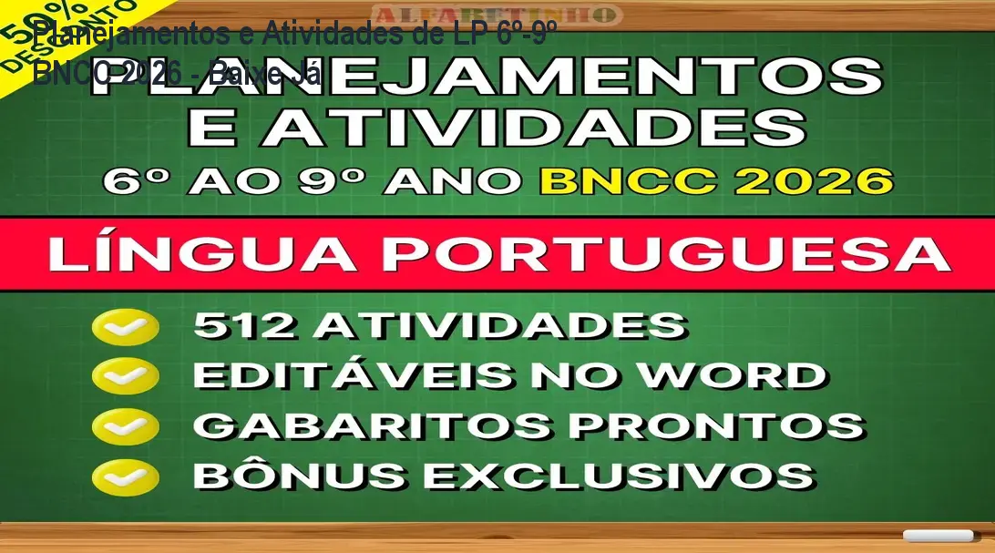 lingua portuguesa planejamentos e atividades 6 ao 9 ano bncc 2026 1