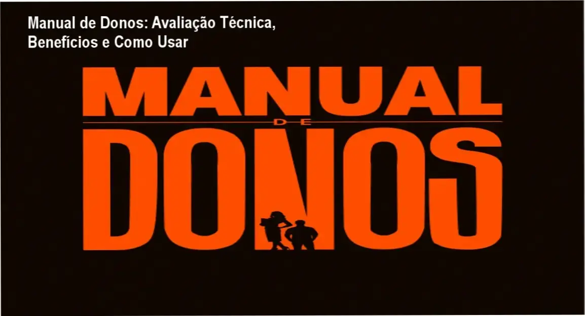 Capa do Manual de Donos exibindo metodologia prática enviada por e‑mail para gestores.