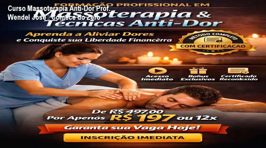 massoterapia e tecnicas anti dor prof enf wendel jose 1