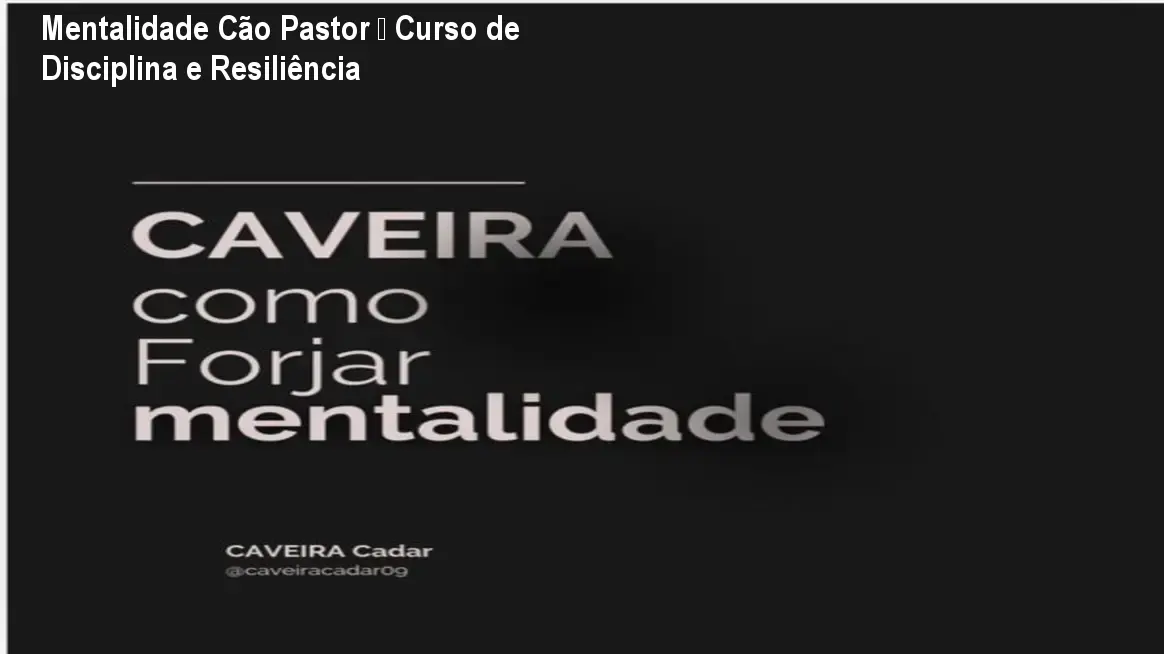 mentalidade cao pastor mcp 1