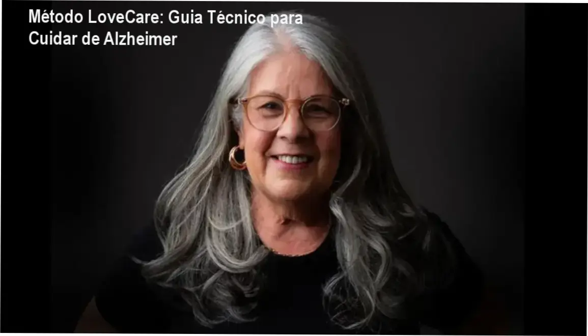 Imagem ilustrativa do Método LoveCare 2.0 mostrando cuidador aplicando técnicas de cuidado a paciente com Alzheimer