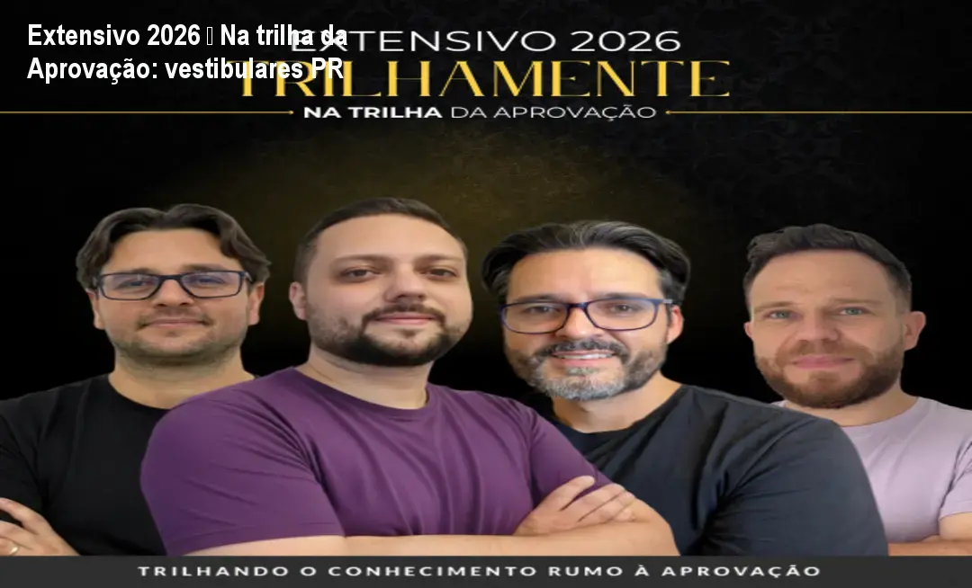 na trilha da aprovacao extensivo 2026 1
