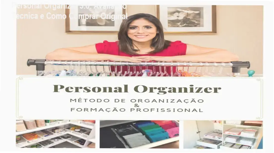 Capa do curso Personal Organizer 3.0 mostrando método de organização profissional