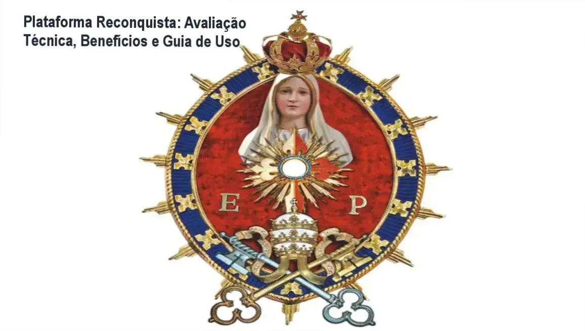 Tela da Plataforma Reconquista mostrando cursos de teologia católica ministrados por sacerdotes