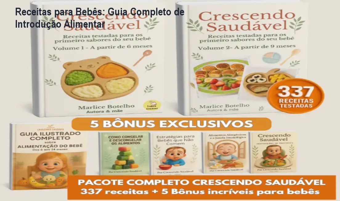 receitas para bebes crescendo saudavel 1