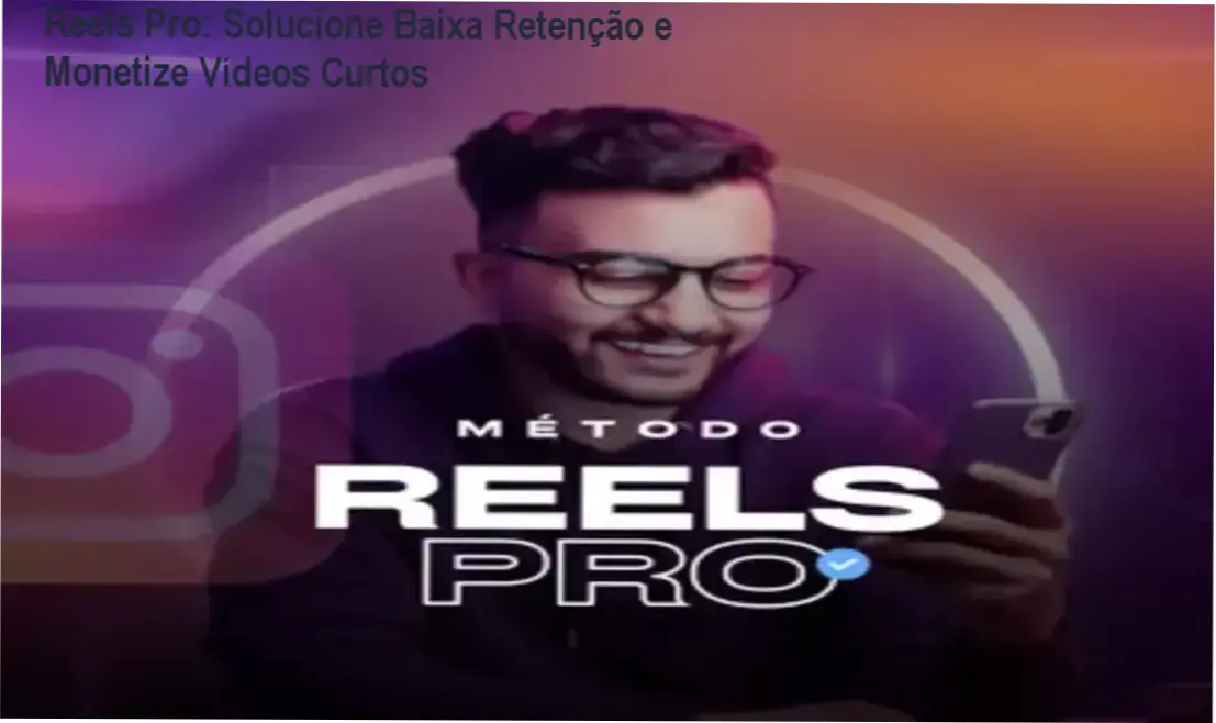 Tela do celular mostrando edição dinâmica de reels com templates do Reels Pro