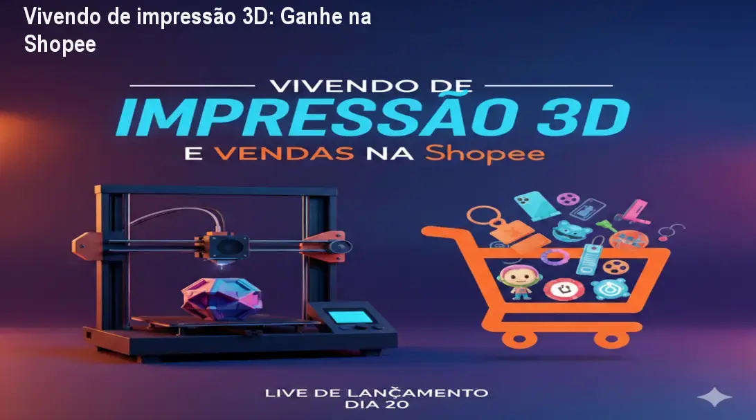 vivendo de impressao 3d impressao e vendas na shopee 1