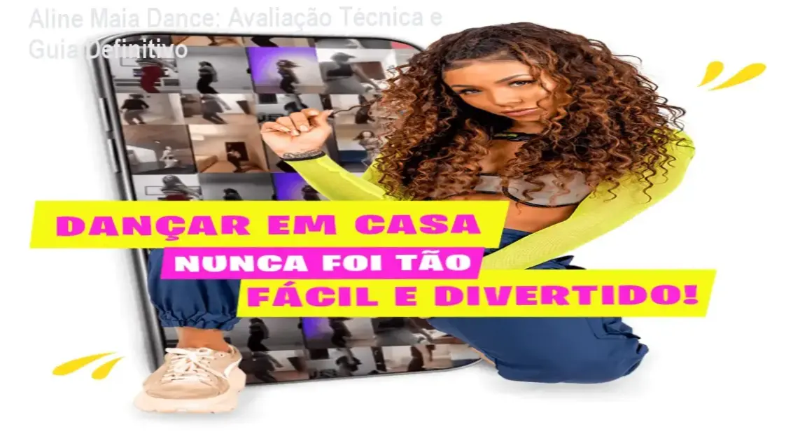 Imagem da avaliação técnica do curso online Aline Maia Dance, mostrando mulher dançando em casa.