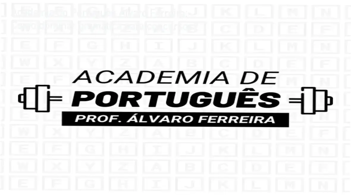 Professor Álvaro Ferreira apresentando a Academia do Português, curso completo para concursos