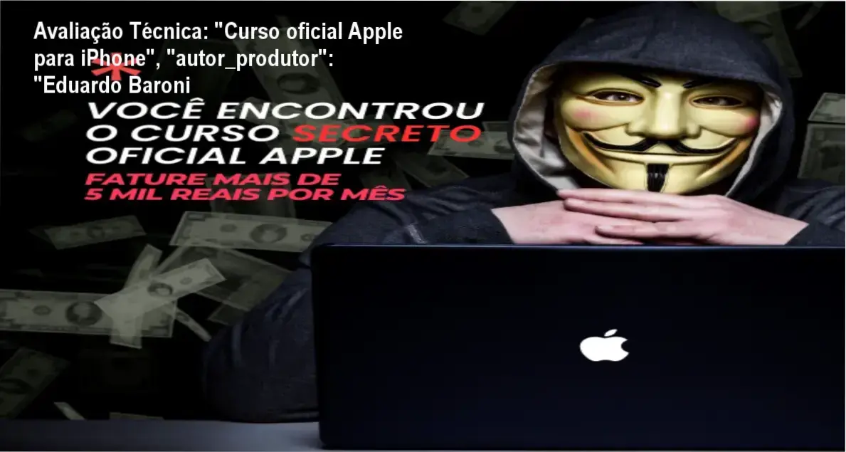 Guia explicativo sobre o produto digital "Curso oficial Apple para iPhone", "autor_produtor": "Eduardo Baroni
