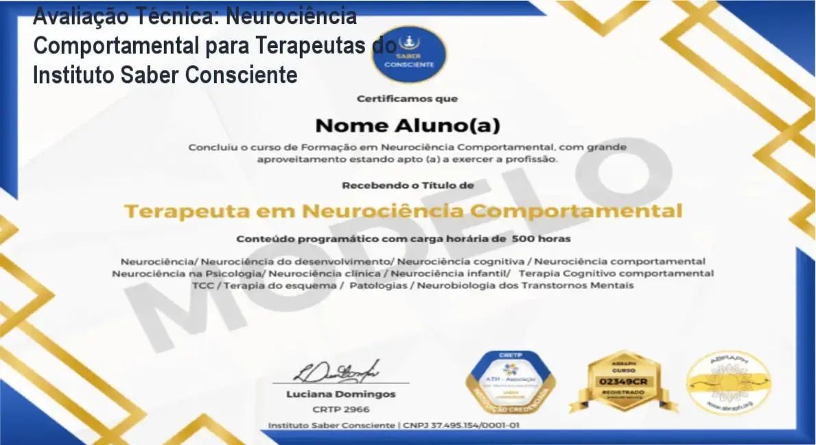 Guia explicativo sobre o produto digital Neurociência Comportamental para Terapeutas do Instituto Saber Consciente