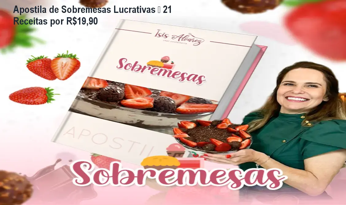 apostila de sobremesas lucrativas da chef isis 1