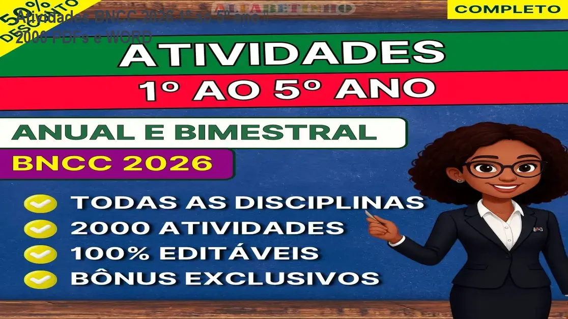 atividades 1 ao 5 ano bncc 2026 1