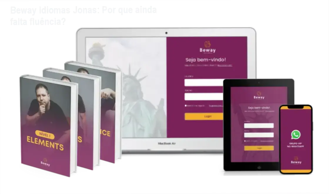 Professor Jonas apresentando a metodologia Beway 2.0 para melhorar a fluência em inglês