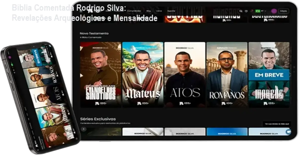 Prof. Dr. Rodrigo Silva explica como a Bíblia Comentada com I.A. revela segredos arqueológicos na plataforma exclusiva