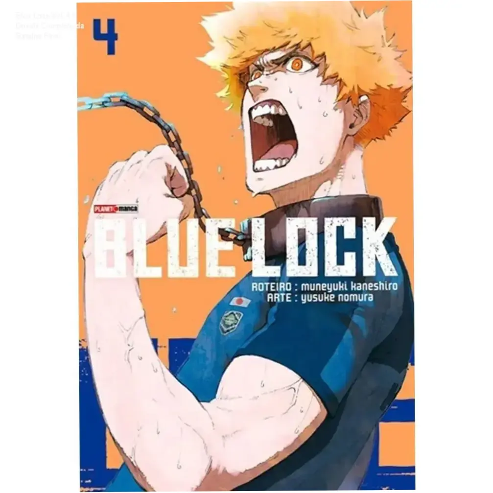 Capa do livro Blue Lock Vol. 4 com destaque para a versão ebook disponível