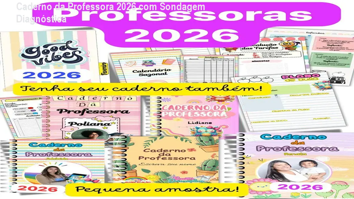 caderno da professora 2026 sondagem diagnostica 1
